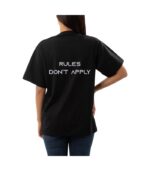 Aquarius Zodiac Tshirt for women - Black | Carry Your Cosmic Energy - Image 2