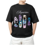 Aquarius Zodiac Tshirt for Men - Black | Carry Your Cosmic Energy