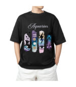Aquarius Zodiac Tshirt for Men - Black | Carry Your Cosmic Energy