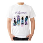 Aquarius Zodiac Tshirt for Men - White | Carry Your Cosmic Energy