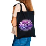 Aquarius Zodiac Tote Bag | Carry Your Cosmic Energy