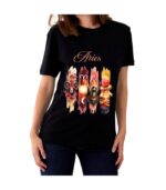 Aries Zodiac Tshirt for women - Black | Carry Your Cosmic Energy
