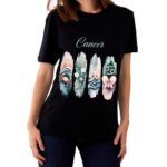 Cancer Zodiac Tshirt for women - Black | Carry Your Cosmic Energy