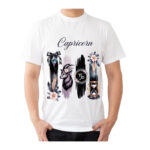 Capricorn Zodiac Tshirt for Men - White | Carry Your Cosmic Energy