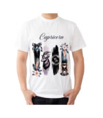Capricorn Zodiac Tshirt for Men - White | Carry Your Cosmic Energy