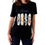 Gemini Zodiac Tshirt for women - Black | Carry Your Cosmic Energy
