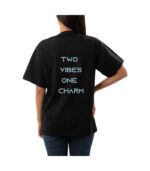 Gemini Zodiac Tshirt for women - Black | Carry Your Cosmic Energy - Image 2