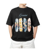 Gemini Zodiac Tshirt for Men - Black | Carry Your Cosmic Energy