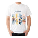 Gemini Zodiac Tshirt for Men - White | Carry Your Cosmic Energy