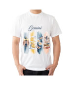 Gemini Zodiac Tshirt for Men - White | Carry Your Cosmic Energy