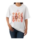 Leo Zodiac Tshirt for women - White | Carry Your Cosmic Energy