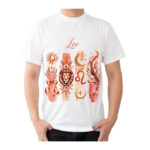Leo Zodiac Tshirt for Men - White | Carry Your Cosmic Energy