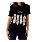 Libra Zodiac Tshirt for women - Black | Carry Your Cosmic Energy