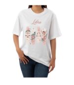 Libra Zodiac Tshirt for women - White | Carry Your Cosmic Energy