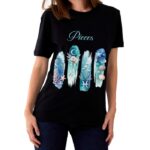Pieces Zodiac Tshirt for women - Black | Carry Your Cosmic Energy