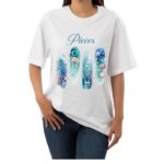 Pieces Zodiac Tshirt for women - White | Carry Your Cosmic Energy