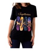Sagittarius Zodiac Tshirt for women - Black | Carry Your Cosmic Energy