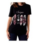 Scorpio Zodiac Tshirt for women - Black | Carry Your Cosmic Energy
