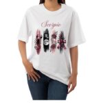 Scorpio Zodiac Tshirt for women - White | Carry Your Cosmic Energy