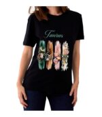 Taurus Zodiac Tshirt for women - Black | Carry Your Cosmic Energy