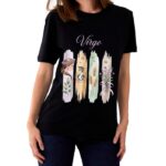 Virgo Zodiac Tshirt for women - Black | Carry Your Cosmic Energy