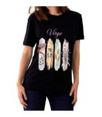 Virgo Zodiac Tshirt for women - Black | Carry Your Cosmic Energy