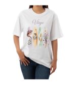 Virgo Zodiac Tshirt for women - White | Carry Your Cosmic Energy
